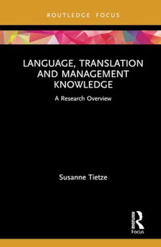 

Language Translation and Management Knowledge by Christopher B Balme-Hardcover