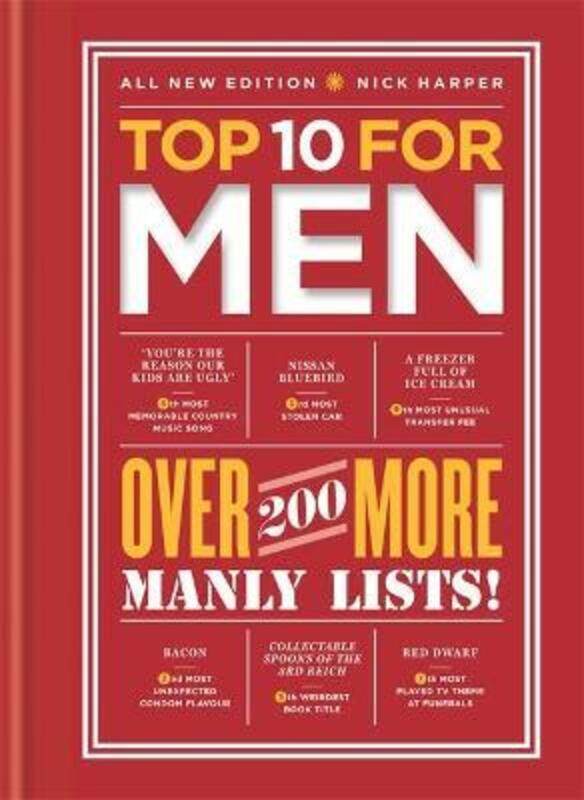 

Top 10 for Men: over 200 more manly lists!.Hardcover,By :Nick Harper