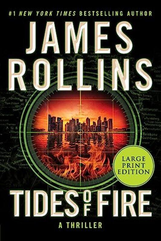 

Tides of Fire Large Print A Thriller by Rollins, James - Paperback