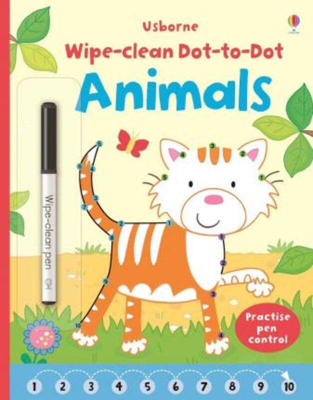 

Wipe-Clean Dot-to-Dot Animals.paperback,By :Katrina Fearn