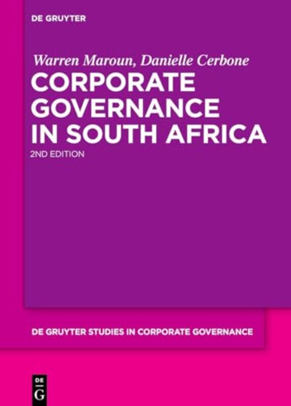 Corporate Governance in South Africa by Warren MarounDannielle Cerbone -Hardcover