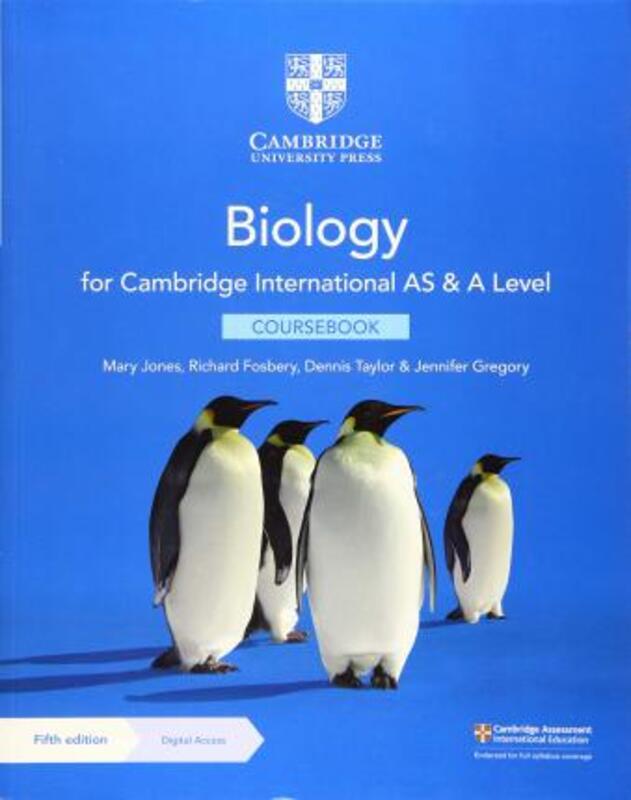 Cambridge International AS & A Level Biology Coursebook with Digital Access (2 Years).paperback,By :Jones, Mary - Fosbery, Richard - Taylor, Dennis - Gregory, Jennifer