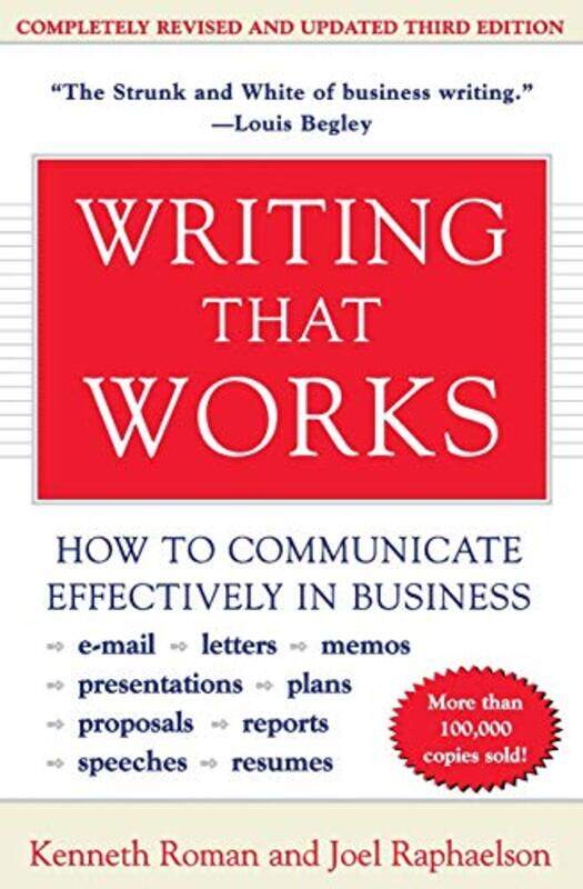 

Writing That Works By Roman Kenneth - Paperback