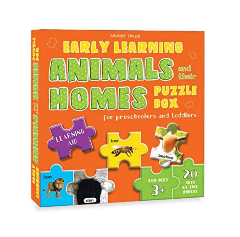 

Early Learning Animals & Their Homes Puzzle Box For Preschoolers And Toddlers - Learning Aid & Educa , Paperback by Wonder House Books