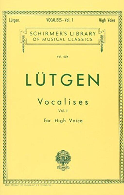 

Vocalises V01 High Voice By Vocal - Paperback
