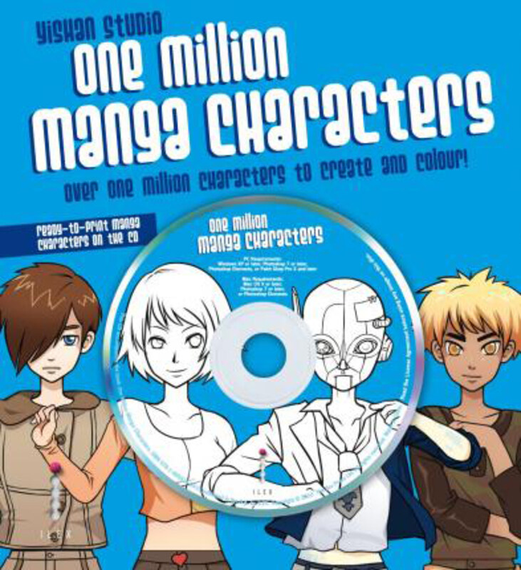 

One Million Manga Characters: Over One Million Characters to Create and Colour!, Hardcover Book, By: Yishan Li