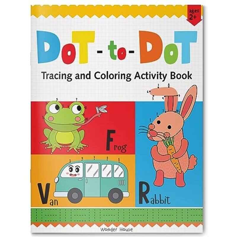

Preschool Activity Book: DotToDot Tracing and Coloring Activity Book For Kids Paperback by Wonder House Books