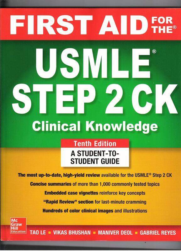 

FIRST AID FOR THE USMLE STEP 2 CK, By: LE Tao