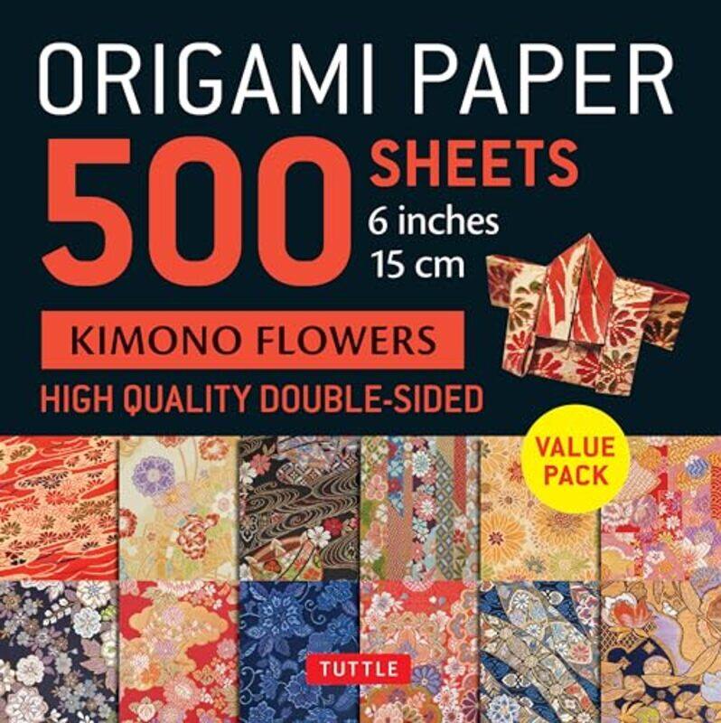 

Origami Paper 500 Kimono Flowers By Tuttle - Paperback