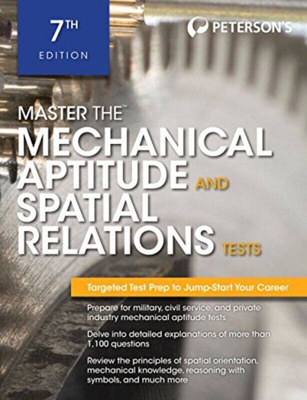 

Master The Mechanical Aptitude and Spatial Relations Test,Paperback by
