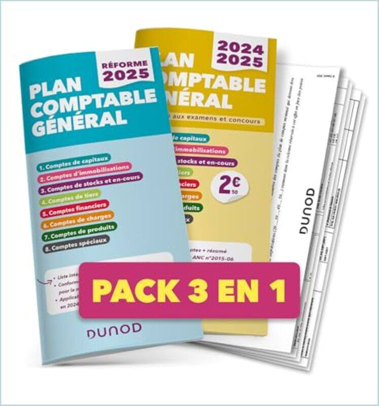 

Plan Comptable General Pack 3 En 1 Pcg 20242025 Pcg Reforme 2025 Docs De Synthese - Paperback
