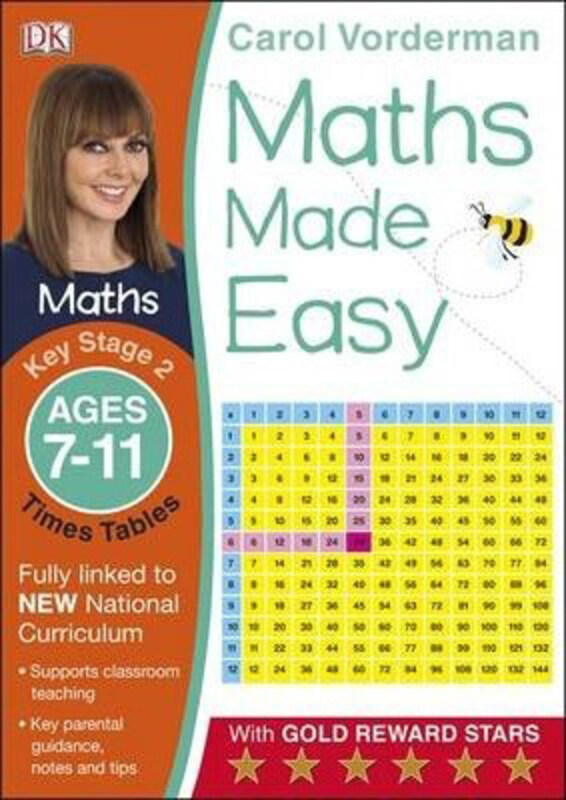 

Maths Made Easy: Times Tables, Ages 7-11 (Key Stage 2): Supports the National Curriculum, Maths Exercise Book, Paperback Book, By: Carol Vorderman