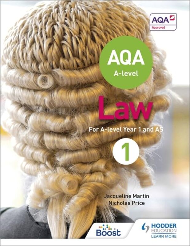 Aqa A-Level Law For Year 1/As By Martin, Jacqueline - Price, Nicholas Paperback
