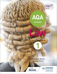 Aqa A-Level Law For Year 1/As By Martin, Jacqueline - Price, Nicholas Paperback