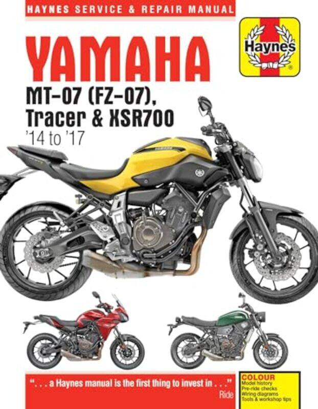 

Yamaha MT07 Tracer and XSR700 14 to 17 Haynes Repair Manual by Matthew Coombs-Paperback