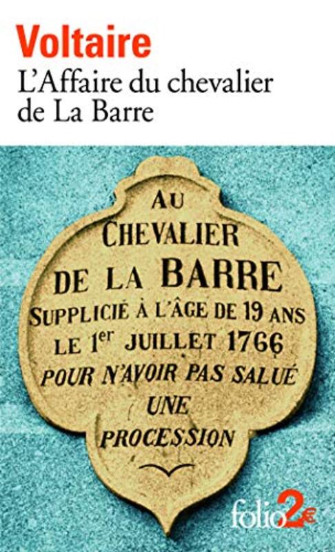 LAffaire du chevalier de La Barre : Pr c d de LAffaire Lally,Paperback by Voltaire