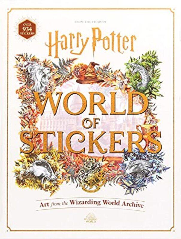 

Harry Potter World of Stickers: Art from the Wizarding World Archive Hardcover by Editors of Thunder Bay Press