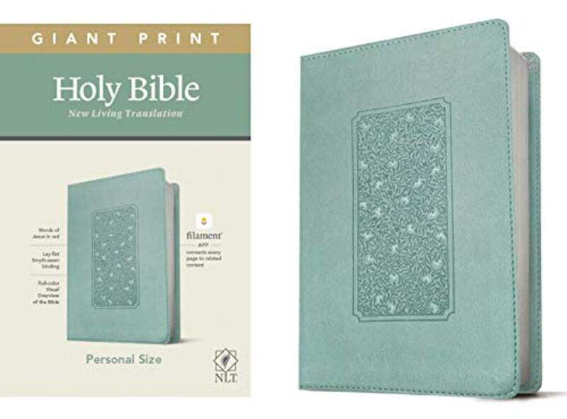 

Nlt Personal Size Giant Print Bible Filament Edition Teal By Tyndale Paperback