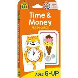 School Zone - Time & Money Flash Cards - Ages 6 and Up, 1st Grade, 2nd Grade,Paperback,BySchool Zone