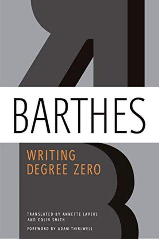 

Writing Degree Zero By Barthes Roland - Paperback