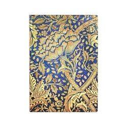 Morris Windrush (William Morris) Midi 12-month Horizontal Softcover Flexi Dayplanner 2025 (Elastic Band Closure) by Paperblanks -Paperback