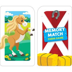 Memory Match Farm Card Game, Paperback Book, By: School Zone