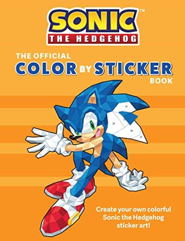 

Sonic The Hedgehog The Official Color By Sticker Book By Insight Editions Paperback