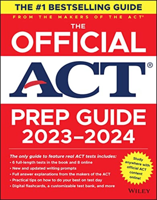 The Official ACT Prep Guide 2023-2024: Book + 8 Practice Tests + 400 Digital Flashcards + Online Cou , Paperback by ACT
