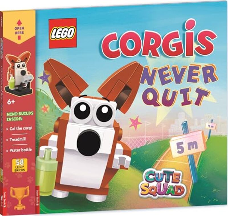 Lego Books Cute Squad Corgis Never Quit With Corgi Minibuild And Over 55 Lego Elements By Buster Bookslego...Paperback