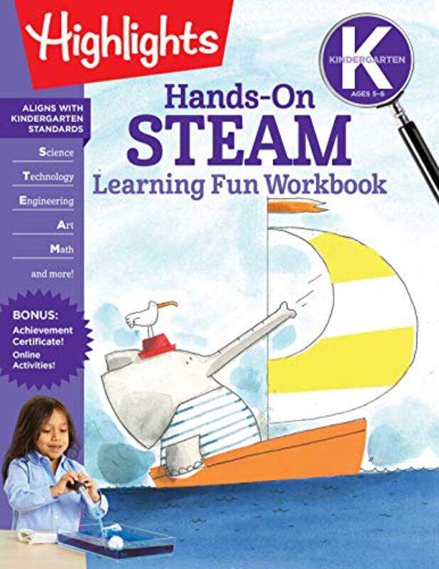 

Kindergarten Handson Steam Learning Fun Workbook By Highlights Press Paperback