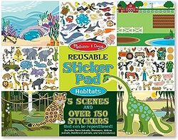 Reusable Sticker Pad Habitats -Paperback