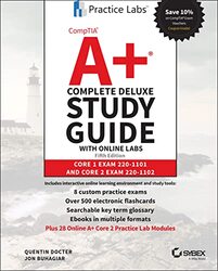 CompTIA A+ Complete Deluxe Study Guide with Online Labs,Hardcover by Quentin Docter