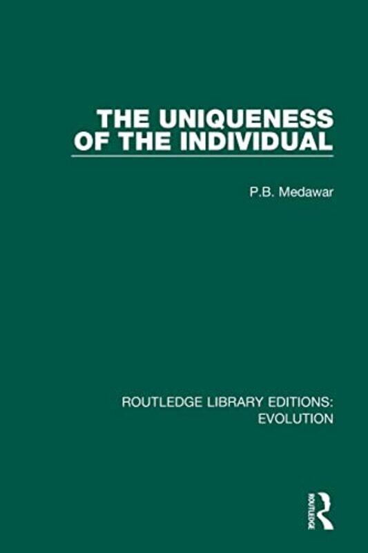 

The Uniqueness of the Individual by PB Medawar-Paperback