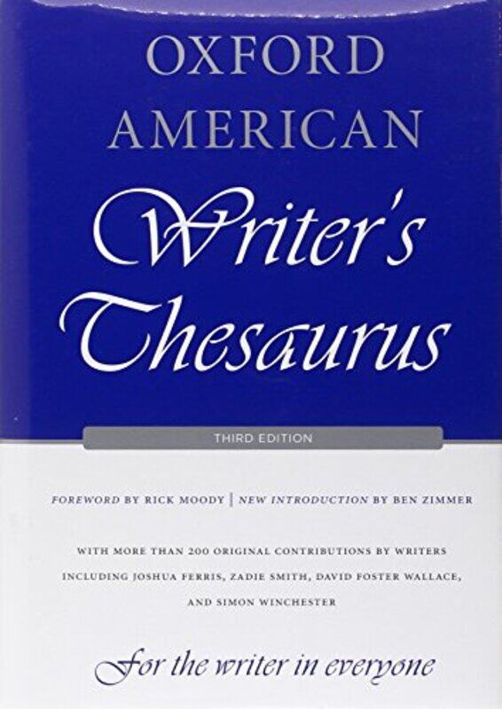 

Oxford Amer Writers Thesaurus By E03 - Hardcover