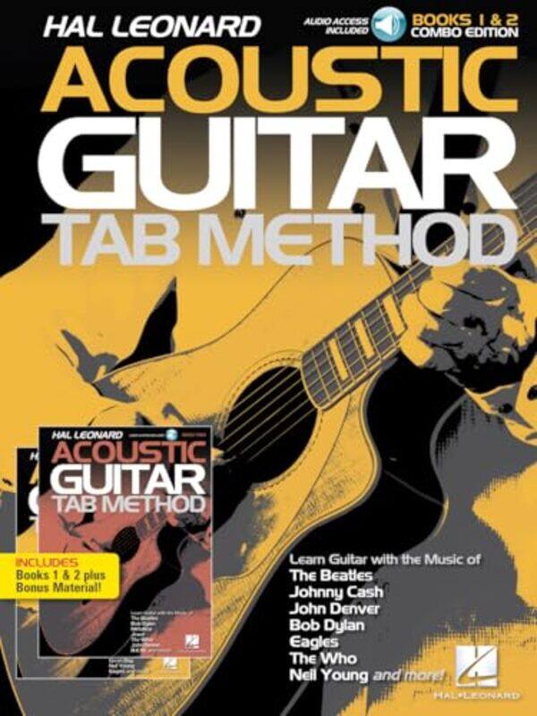 

Hal Leonard Acoustic Guitar Tab Method Combo Ed Books 1 And 2 With Online Audio Plus Bonus Materi,Paperback By Mueller, Michael - Schroedl, Jeff - Ar