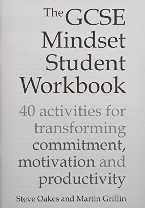 

The GCSE Mindset Student Workbook by James Mayhew-Paperback