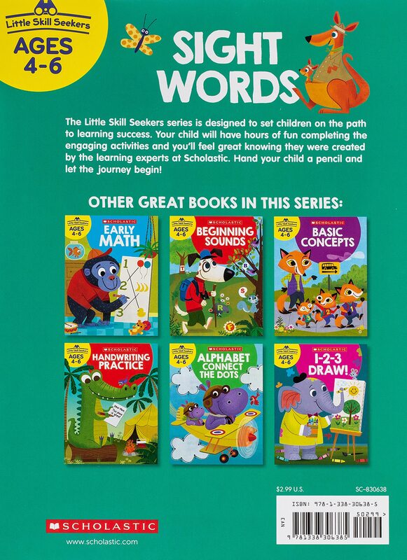 Little Skill Seekers: Sight Words Workbook, Paperback Book, By: Scholastic Teacher Resources
