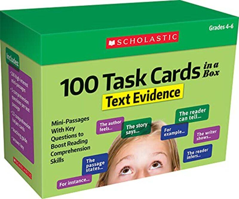 

100 Task Cards In A Box Text Evidence Minipassages With Key Questions To Boost Reading Comprehens By Scholastic Teacher Resources - Scholastic - Schol