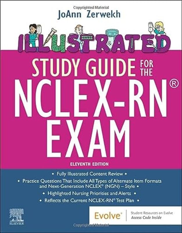 Illustrated Study Guide For The Nclexrn R Exam By Zerwekh, JoAnn (President/CEO Nursing Education Consultants, Inc. Chandler, Arizona Joannzerwekh@gma Paperback