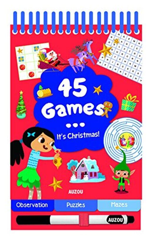 

45 Games its Christmas by Auzou Publishing-Paperback