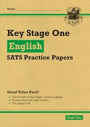 Ks1 English Sats Practice Papers Pack 2 For The 2022 Tests by Cgp Books - Cgp Book..Paperback