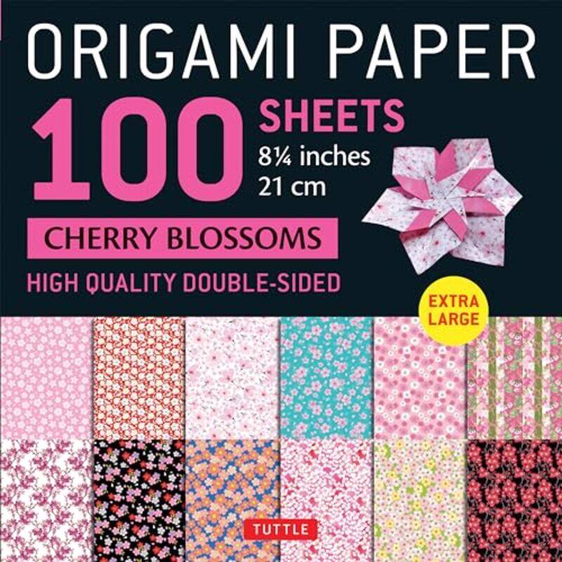 

Origami Paper 100Ct Cherry Blossoms By Tuttle - Paperback