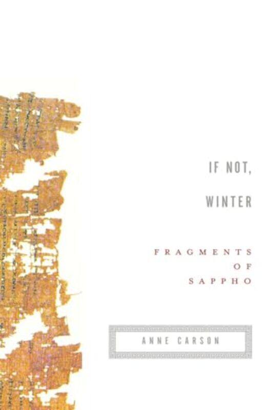 

If Not Winter By Sappho - Paperback