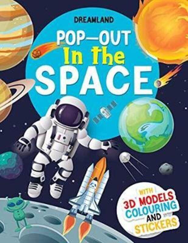 

Pop-Out in the Space- With 3D Models Colouring and Stickers.paperback,By :Dreamland Publications