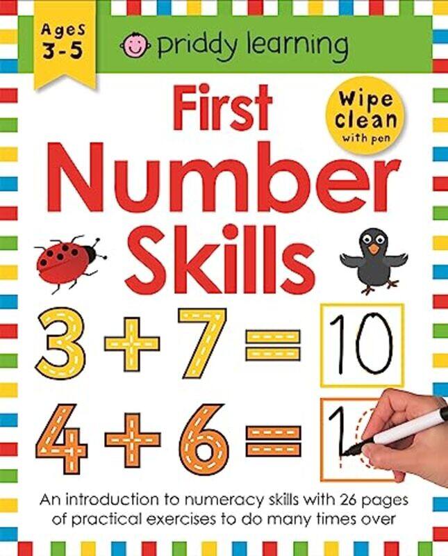 

First Number Skills (Wipe Clean Workbooks),Paperback,by:Roger Priddy