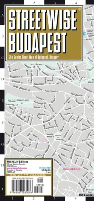 

Streetwise Budapest Map Laminated City By Michelin - Hardcover