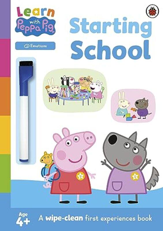 

Learn With Peppa Starting School Wipeclean Activity Book By Peppa Pig -Paperback