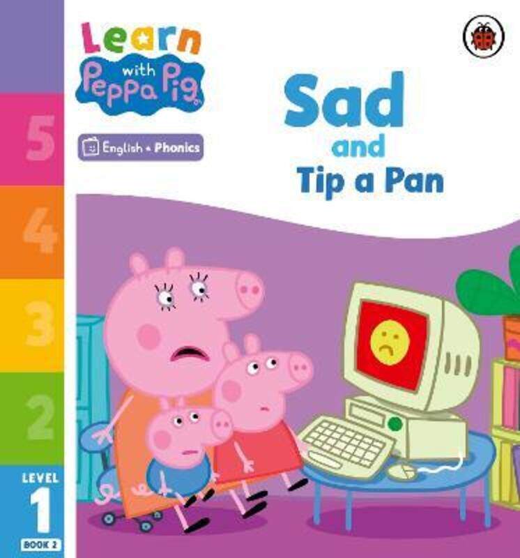 

Learn with Peppa Phonics Level 1 Book 2 - Sad and Tip a Pan (Phonics Reader)