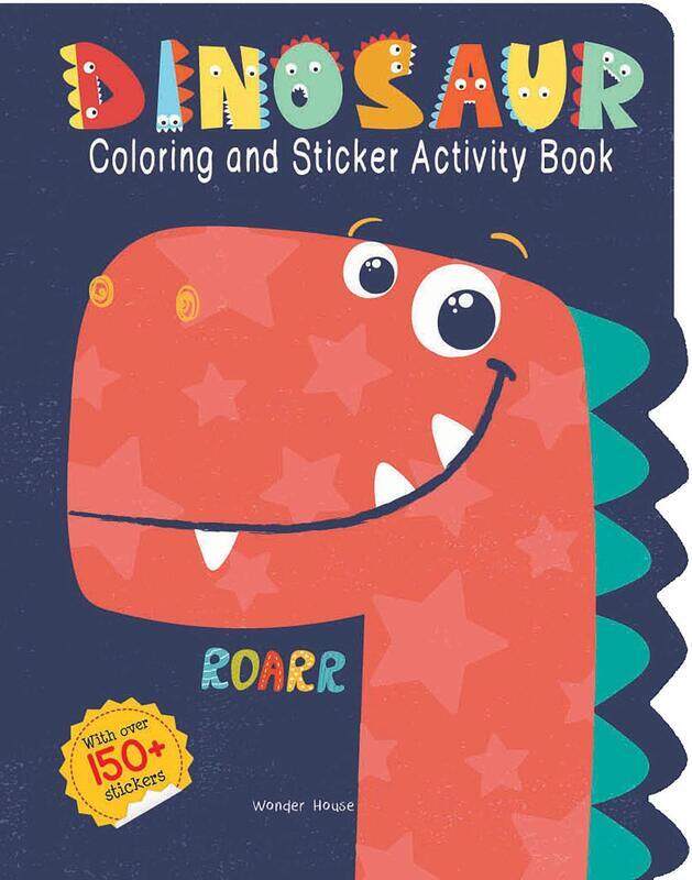 

Dinosaurs - Coloring and Sticker Activity Book (With 150+ Stickers), Paperback Book, By: Wonder House Books