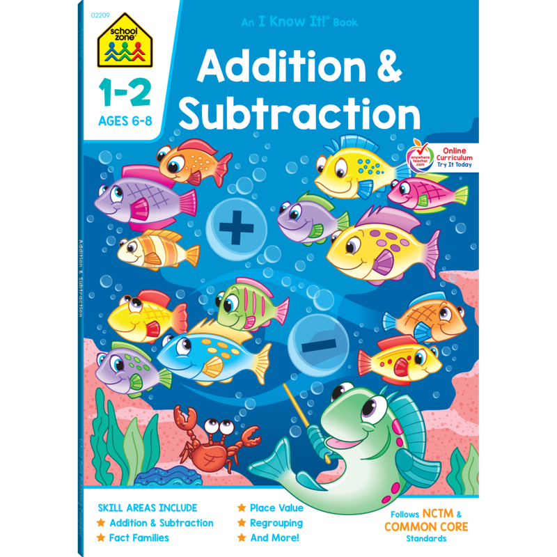 

Addition & Subtraction 1-2 Ages 6-8, Paperback Book, By: School Zone Staff